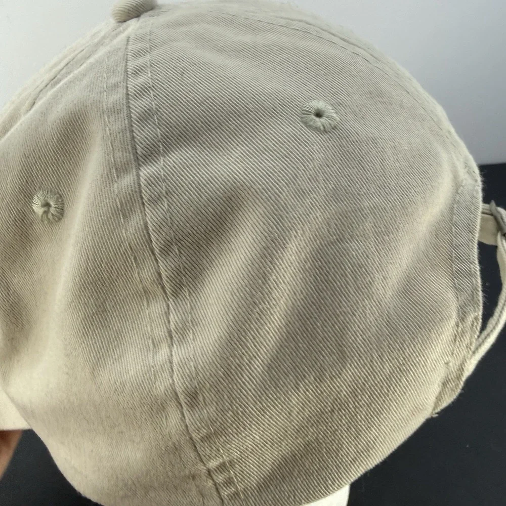 Vintage Pokemon Embroidered Center Logo Kidcore Hat 90s y2k kids Tan Earth Tone